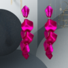 EandChic Fuschia Pendant Earrings