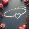 EandChic Heart Rose Gold Bracelet