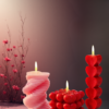 EandChic Heart Shaped Candles