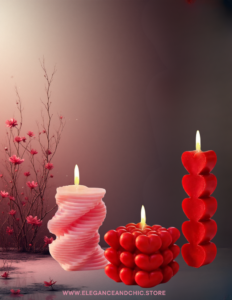 EandChic Heart Shaped Candles