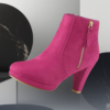 EandChic Hot Pink Ankle Boots