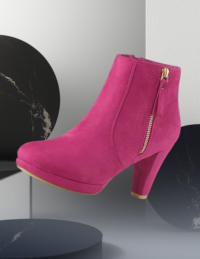 EandChic Hot Pink Ankle Boots