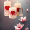 EandChic LED Heart Candles