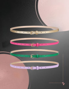 EandChic Leather Belt Set