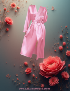 EandChic Long Satin Sleep Robe