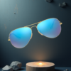 EandChic Rayban Blue Aviator