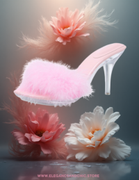 EandChic Stiletto Fuzzy Slippers