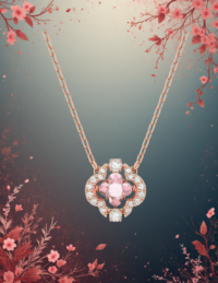 EandChic Una Rose Gold Necklace