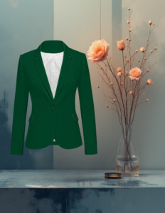 EandChic Verdant Green Blazer