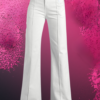 EandChic White Wide Leg Jeans